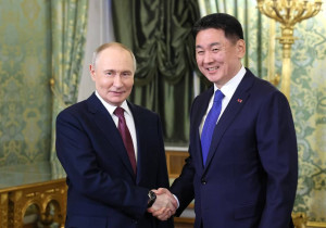 Монгол Улсын Ерөнхийлөгч У.Хүрэлсүх, ОХУ-ын Ерөнхийлөгч В.В.Путин нар албан ёсны уулзалт хийлээ