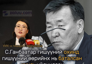 УИХ-н гишүүн Г.Ариунзаяа: С.Ганбаатар гишүүний охинд гишүүний өөрийнх нь баталсан хууль үйлчилсэн