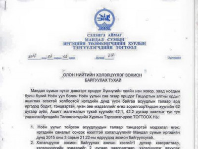 Зүүнхараачууд Гацууртын ордоо ашиглуулах эсэхээ өөрсдөө шийднэ