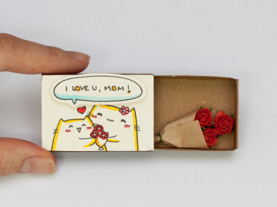 Шүдэнзний хайрцгаар хийсэн өхөөрдөм бүтээлүүд