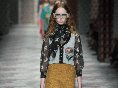 Gucci брэндийн хаврын загварууд