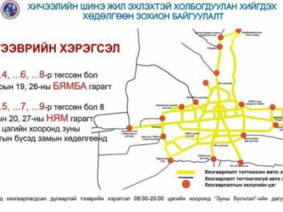  Тэгш тоогоор төгссөн автомашинууд хөдөлгөөнд оролцоно 