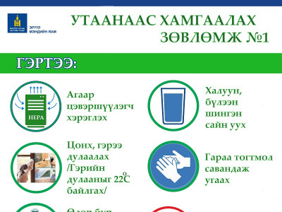 Агаарын бохирдлоос СЭРГИЙЛЭХ зөвлөмж