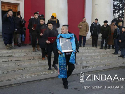 Б.Лхагвасүрэн агсантай салах ёс гүйцэтгэлээ