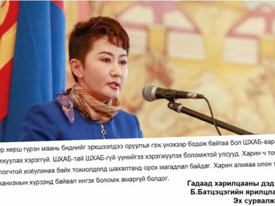 Улсын тусгаар тогтнолыг уландаа гишгэсэн дэд сайд