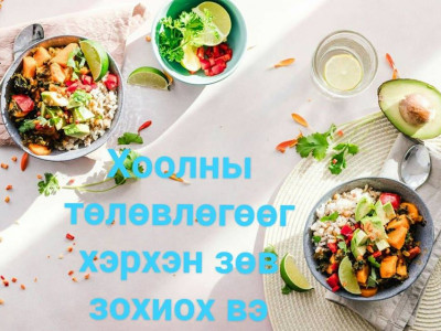 Meal planning буюу хоолны төлөвлөгөөг хэрхэн зөв зохиох вэ?