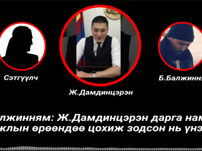 Б.Балжинням: Ж.Дамдинцэрэн дарга намайг ажлын өрөөндөө цохиж зодсон нь үнэн