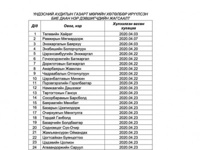 УИХ-ын сонгуульд бие даан нэр дэвших 208 хүний нэр тодорлоо