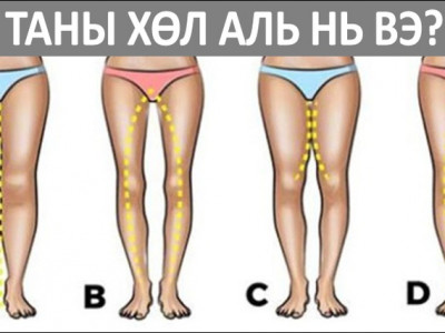 Таны хөлний хэлбэр үүнтэй тохирч байна уу
