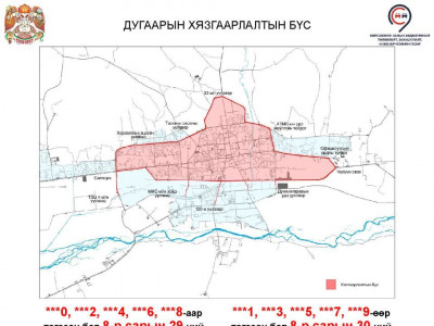 Улсын дугаарын сүүлийн орон нь тэгш бол Бямба гарагт, сондгой бол Ням гарагт замын хөдөлгөөнд оролцоно
