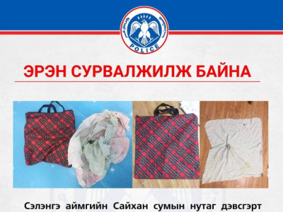 Нярай хүүхдээ хаясан эмэгтэйг эрэн сурвалжилж байна