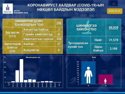 ЭМЯ: Монгол Улсад өнөөдөр коронавирусийн халдвар нэмж бүртгэгдээгүй