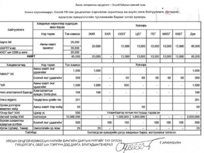 ОБЕГ-ын хандив, тусламжийн зарцуулалт ил тод биш байна 