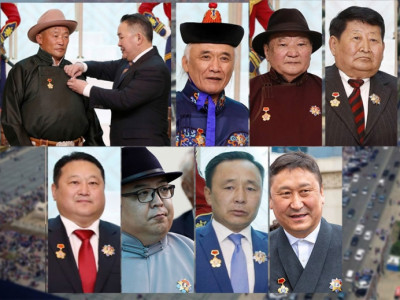 Тав дахь Ерөнхийлөгчийн соёрхсон Хөдөлмөрийн баатар, ардын цолтон, гавьяатууд