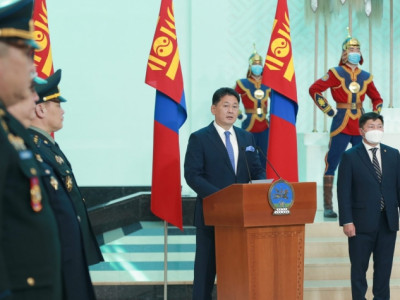 Монгол Улсын Ерөнхийлөгч У.Хүрэлсүх цэргийн дээд цол хүртээлээ