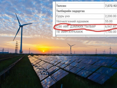 Сэргээгдэх эрчим хүчний төлбөр буюу “ногоон” тариф 