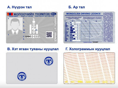 Монгол Улсын жолоочийн үнэмлэхийн загварыг шинэчлэх төсөл боловсруулсан. Регистрийн дугаар хасагдана