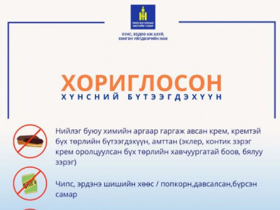 Сургуулийн орчинд хүүхдэд худалдаалахыг хориглосон хүнсний бүтээгдэхүүний жагсаалтыг гаргажээ