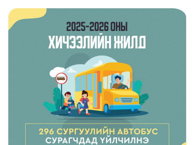 Шинэ хичээлийн жилд 296 сургуулийн автобус үйлчилгээнд явна