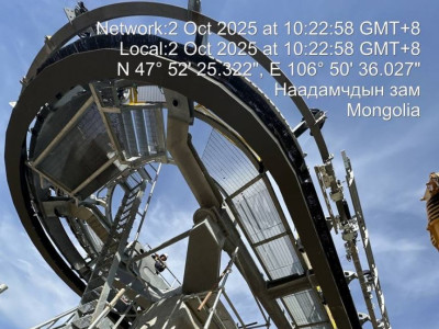 Дүүжин замын тээвэр төслийн Яармаг дахь буудлын эргэлтийн зам төмрийг суурилууллаа